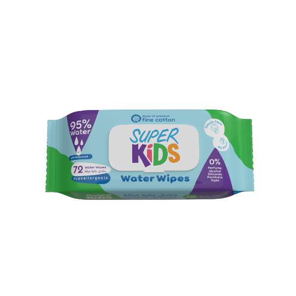 super kids water wipes 72
