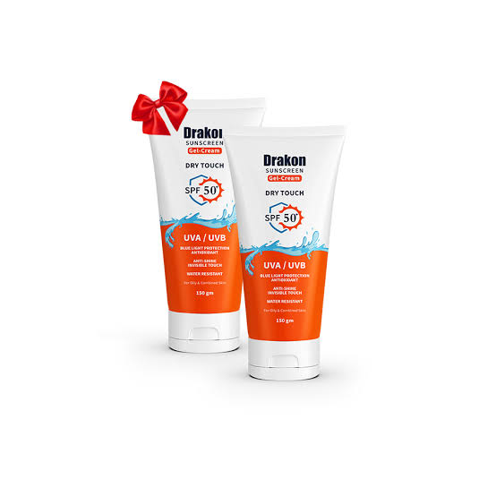 drakon sunccreen dry touch 150 ml 1 + 1