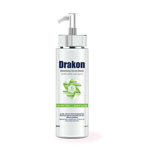drakon whitening facial wash 200 ml