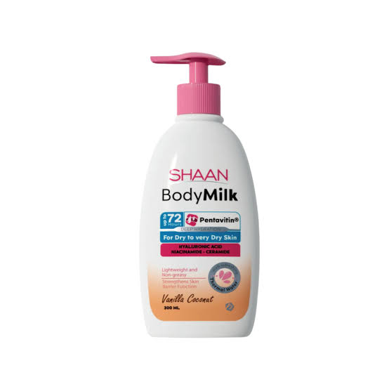 shaan body milk vanilla coconut 300 ml
