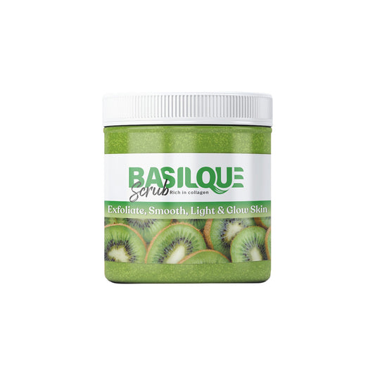 basilque exfoliate scrub 300 gm kiwi