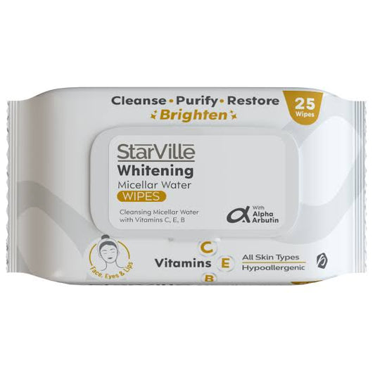 starville whitening  micellar water 25 wipes