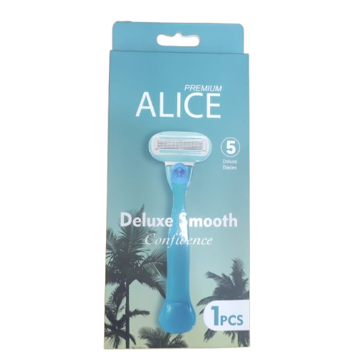 alice deluxe smooth five blades blue