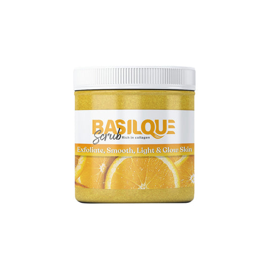 basilque exfoliate scrub 300 gm orange