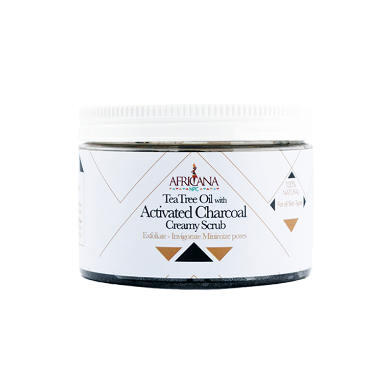 africana tea tree oil with charcoal scrub 120 ml