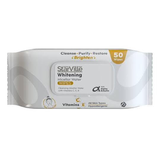 starville whitening micellar water 50 wipes