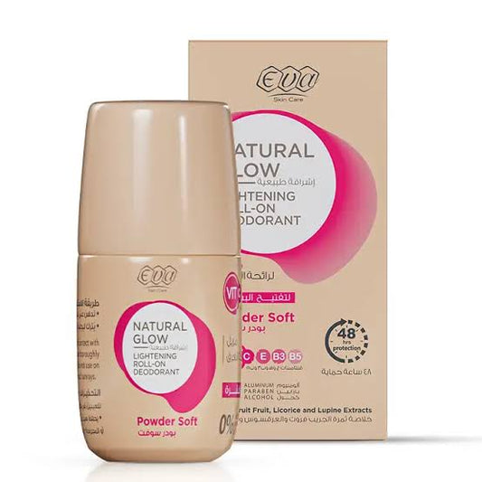 eva natural glow roll on powder soft