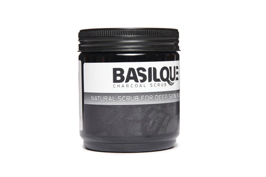 basilque exfoliate scrub 300 gm charcoal