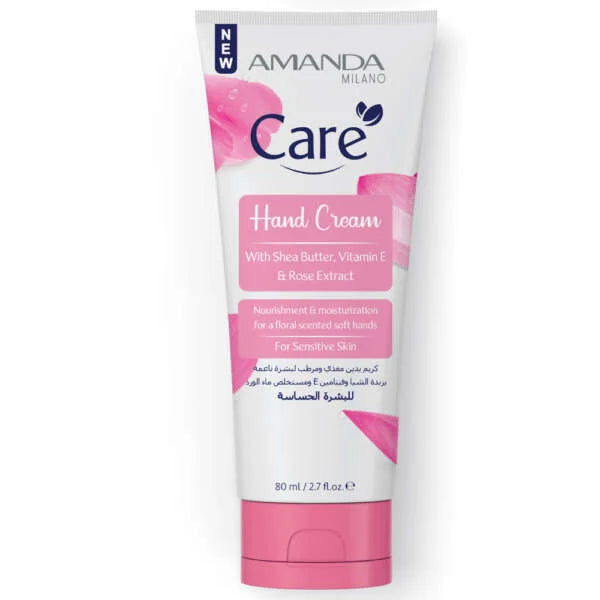 amanda hand cream shea butter,vitamin e&rose extract 80ml