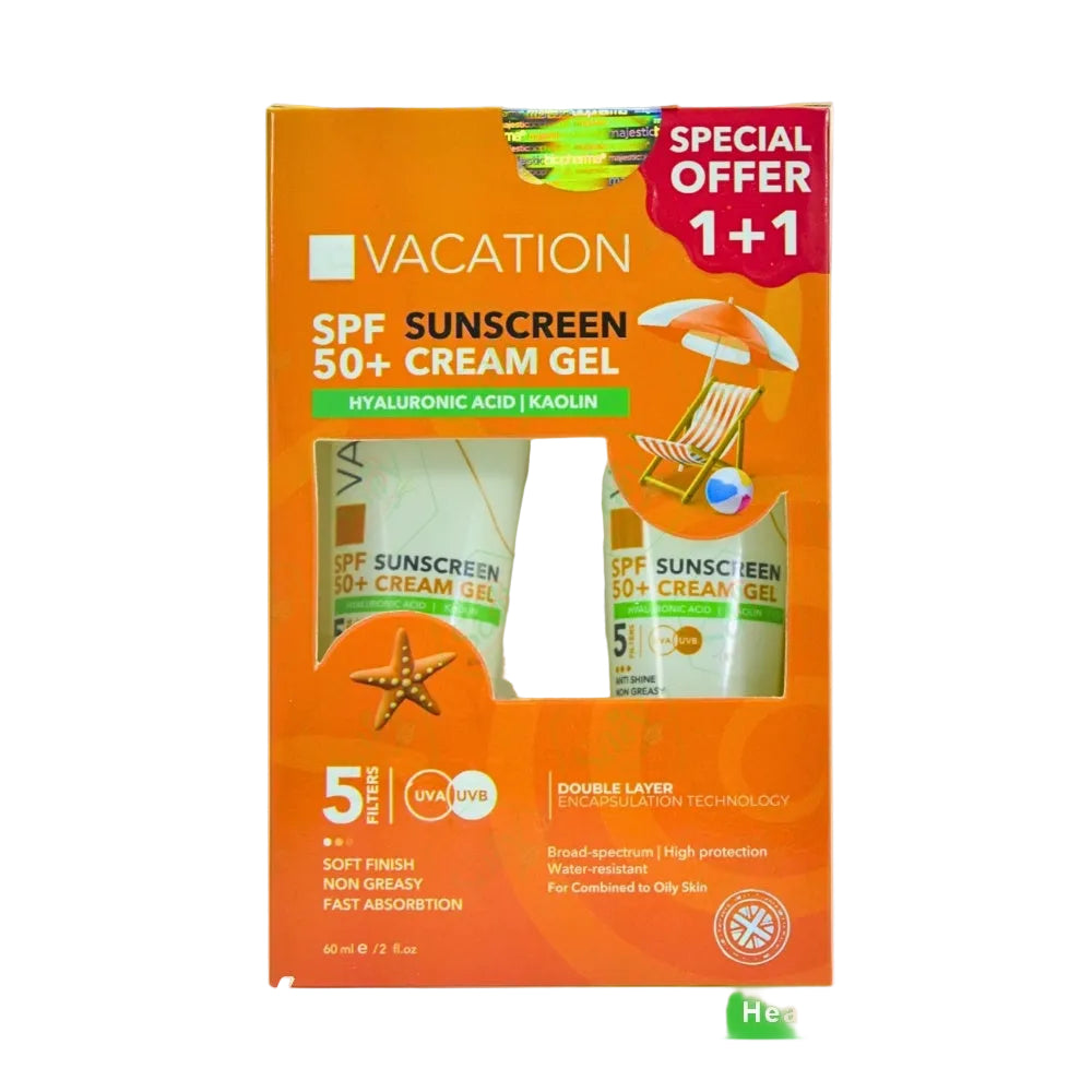 VACATION SUNSCREEN CREAM GEL 60 ML 1+1