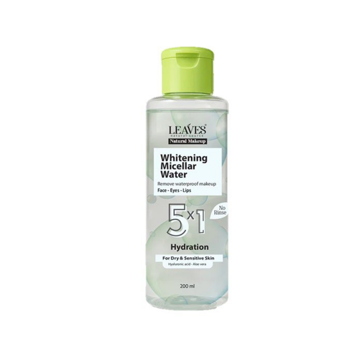 leaves whitening micellar water dry skin 200 ml