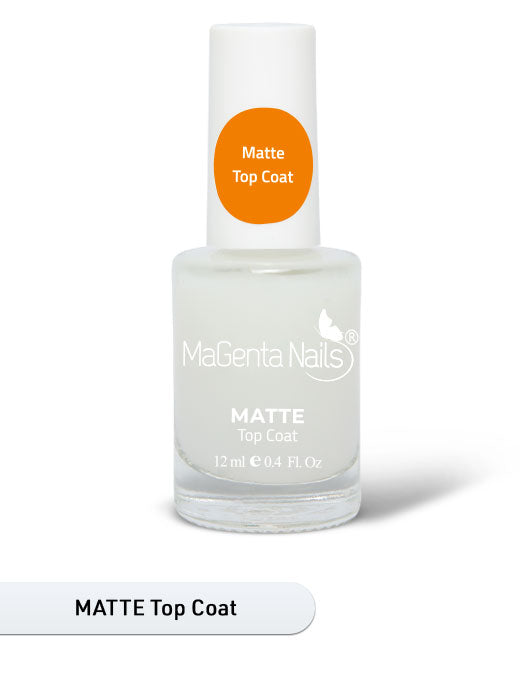 magenta nail polish matte top coat