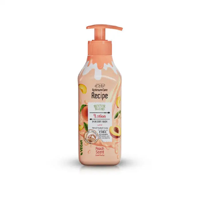 eva recipe lotion 370 ml peach scent