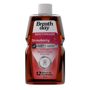 breath day mouthwash strawberry 300 ml