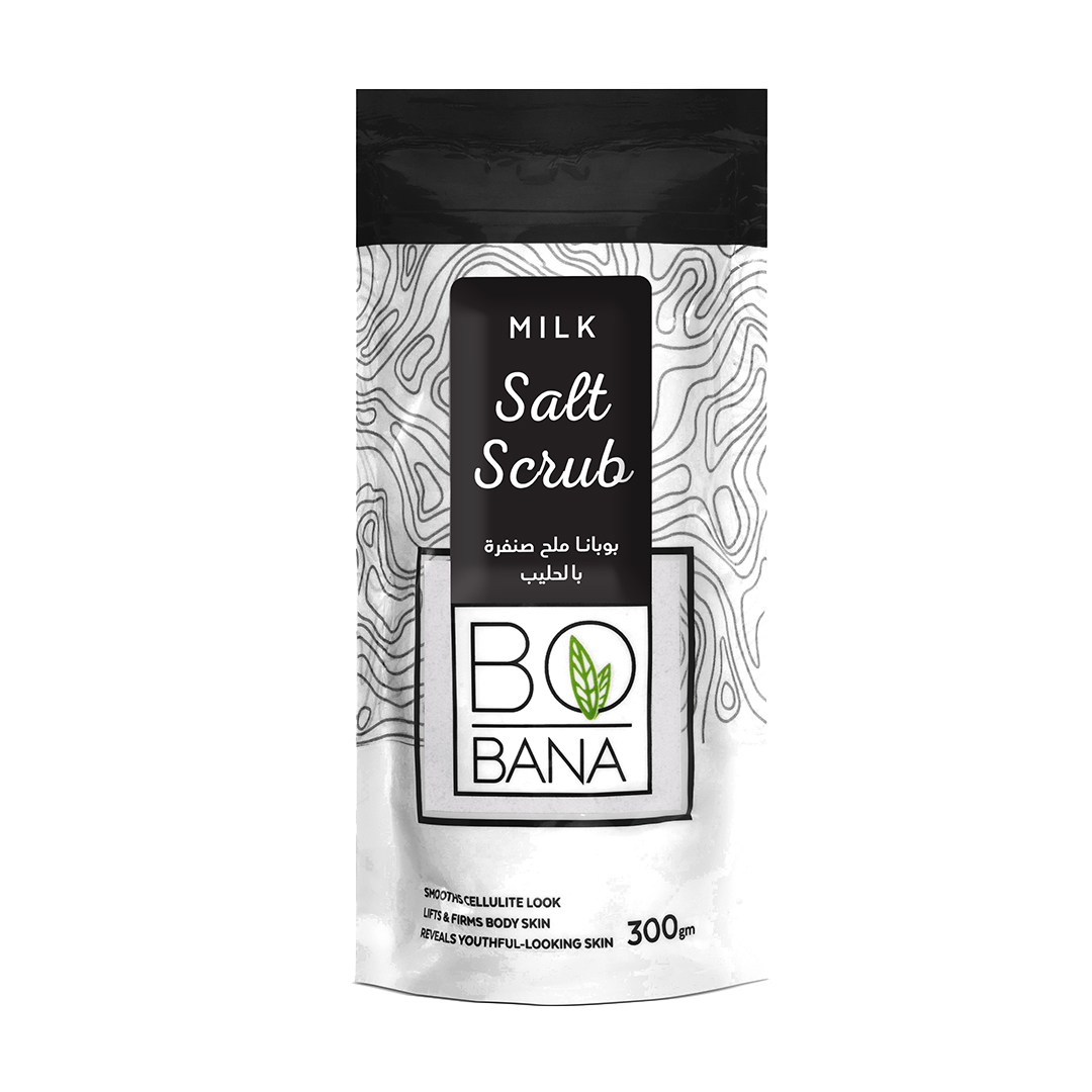 bobana salt scrub 300 gm spa milk