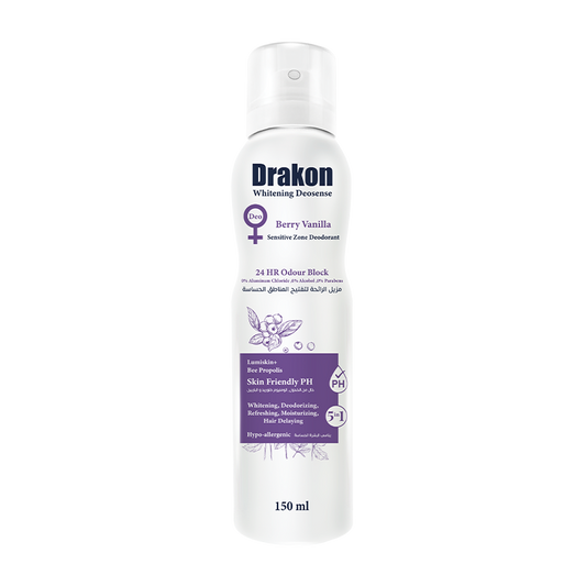 drakon sensitive zone deodrant 150 ml berry vanilla