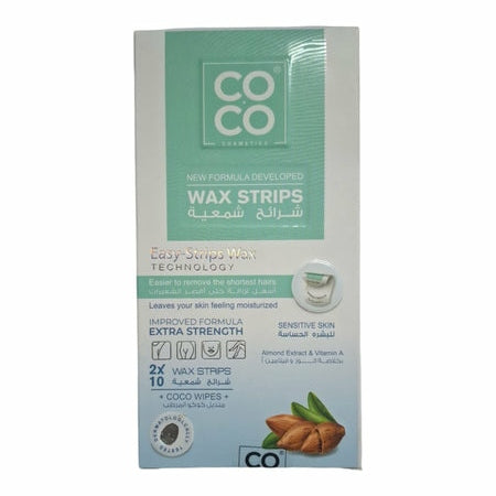 coco wax strips almond 10*2 p