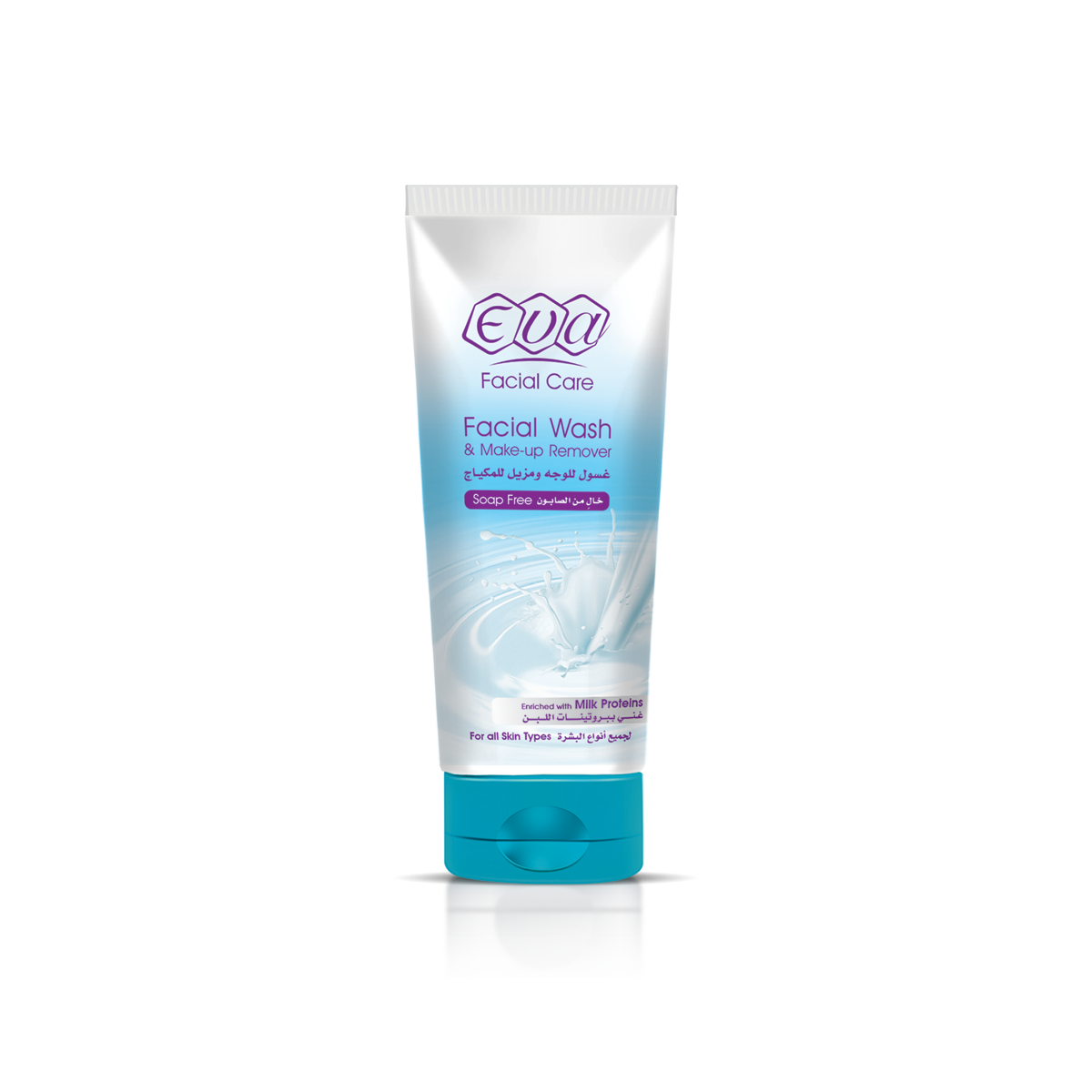 eva facial wash milk proteins