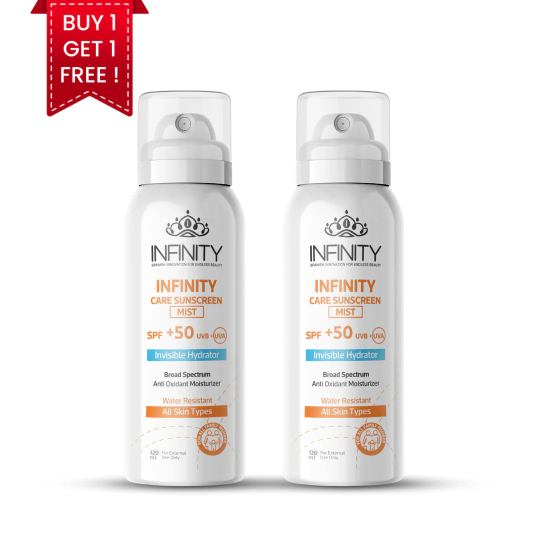 infinity sunscreen mist 120 ml 1+1