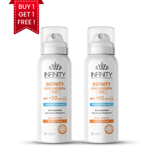infinity sunscreen mist 120 ml 1+1