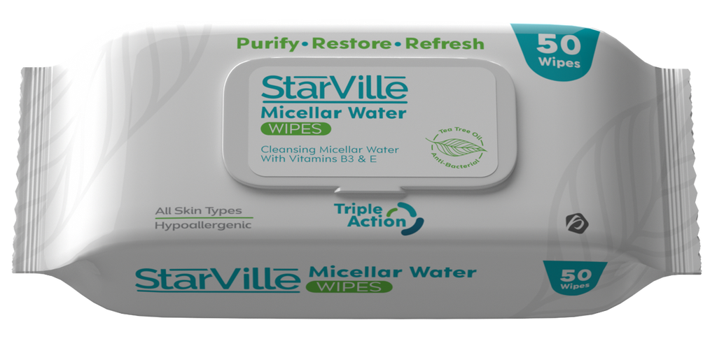 starville micellar water 50 wipes