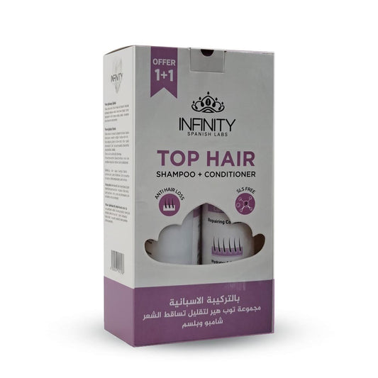 infinity top hair shampoo + conditioner