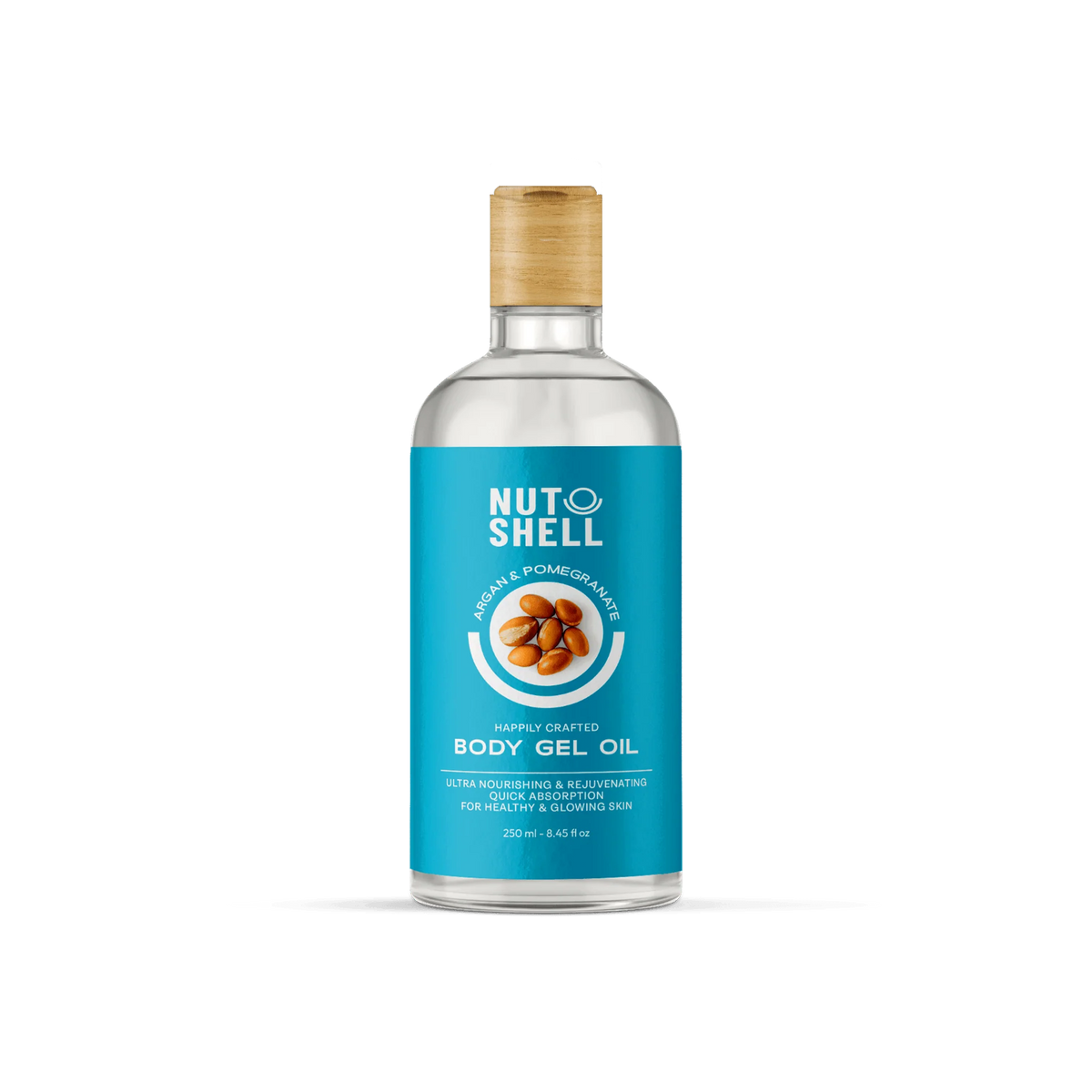 nut shell body gel oil argan 250 ml