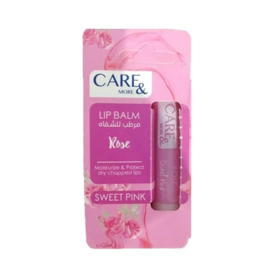 care & more lip balm rose