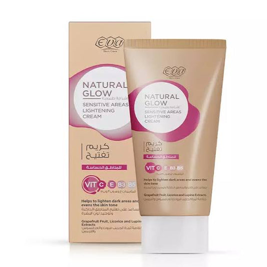 eva natural glow sensitive areas lightening cream