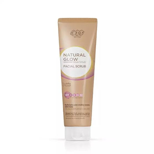 eva natural glow facial scrub 100 ml