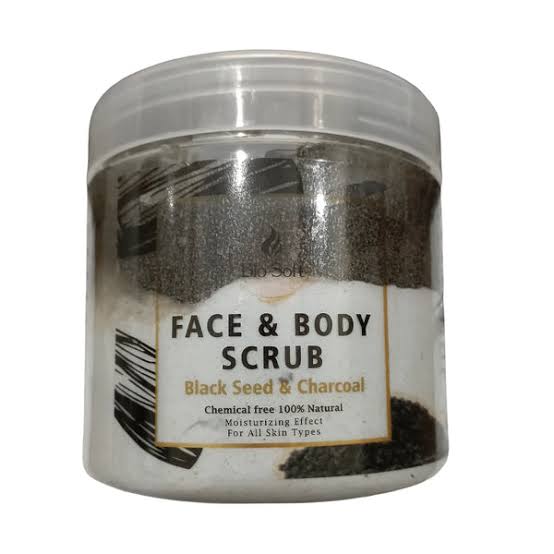 bio soft scrub black seed & charcoal