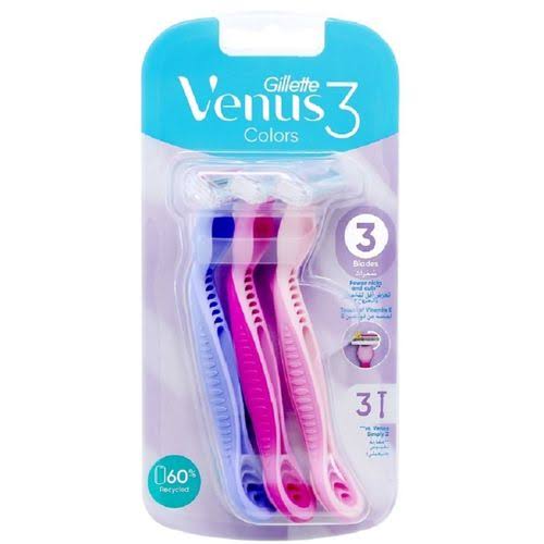 Gillette venus 3 colors 3 blades