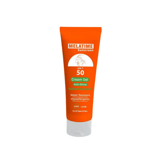 melatime sunscreen cream gel 120 ml