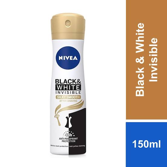 nivea spray black & white silky smooth