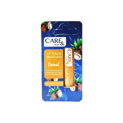 care & more lip balm coconut