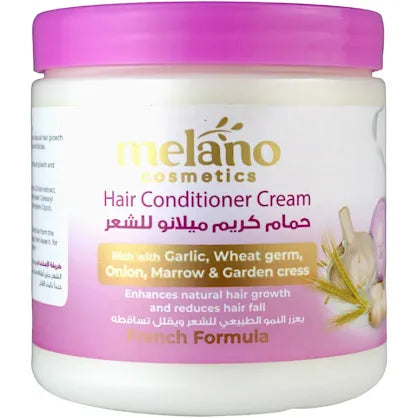 melano hair conditioner cream garlic 500 gm