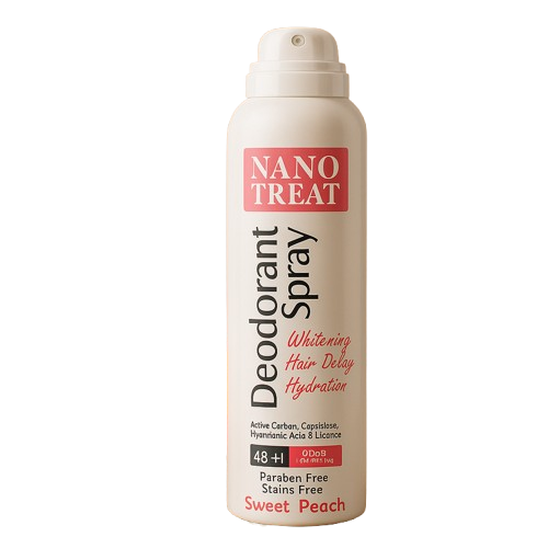nano treat deodorant spray sweet peach 150 ml