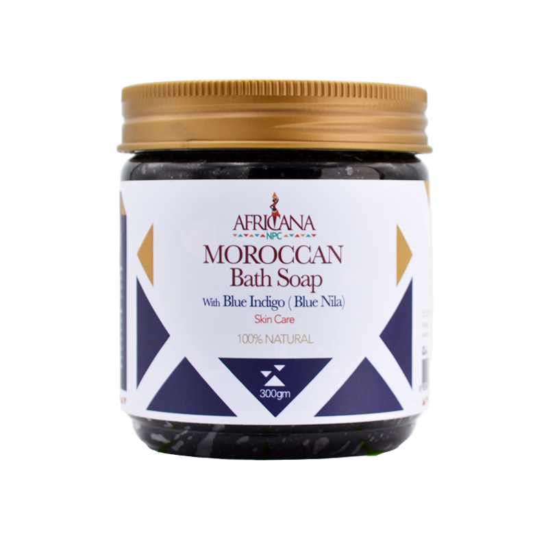 africana moroccan bath soap with blue indio 300 gm