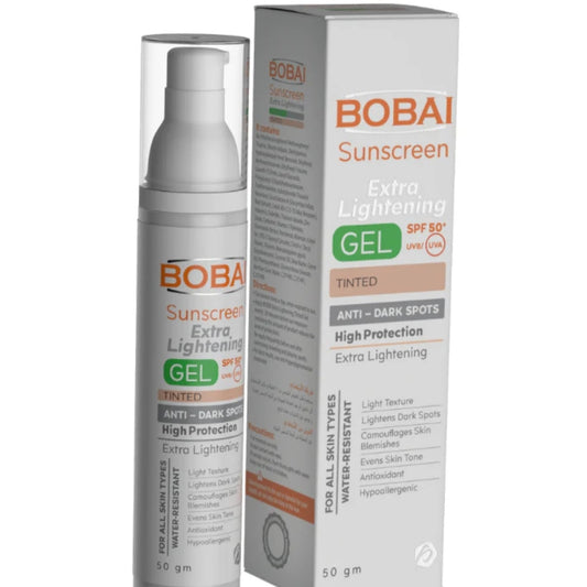 bobai sun screen gel extra lightening tinted 50 g