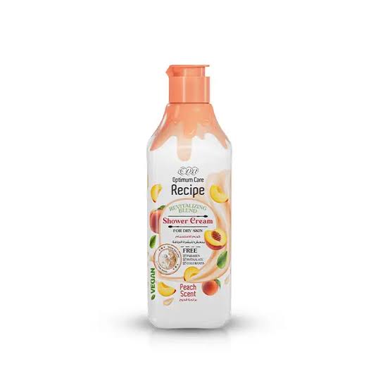 eva recipe shower cream 370 ml peach scent