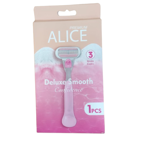 alice deluxe smooth 3 blades pink