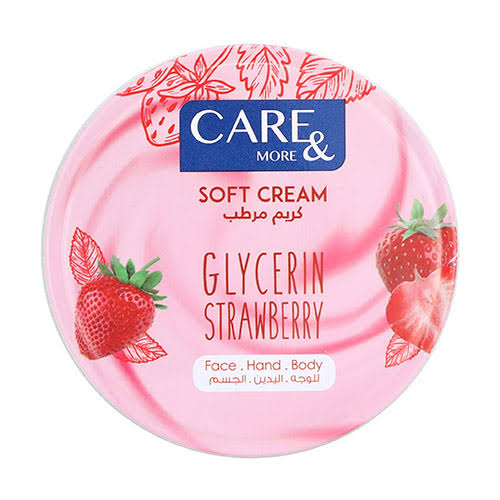 care & more soft cream strawberry 75 ml