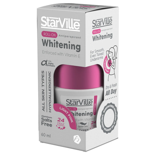 starville whitening roll on light pink