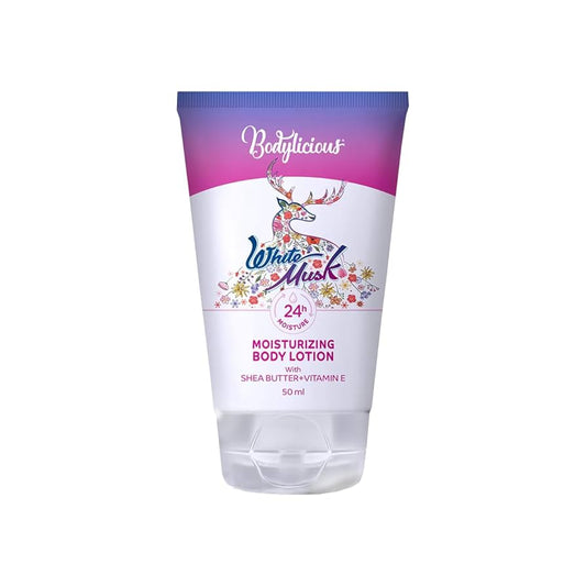 bodylicious moisturizing body white musk 50 ml