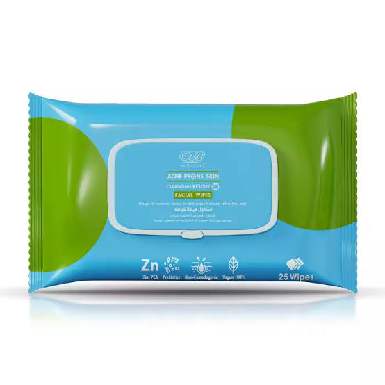 eva acne prone facial wipes 25 p