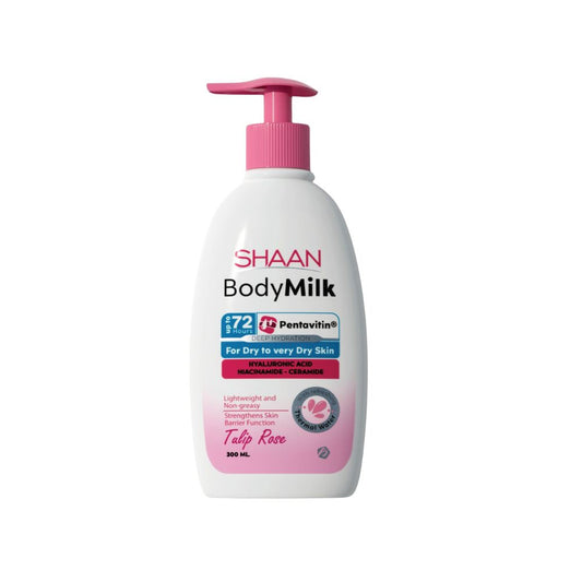 shaan body milk tulip rose 300 ml